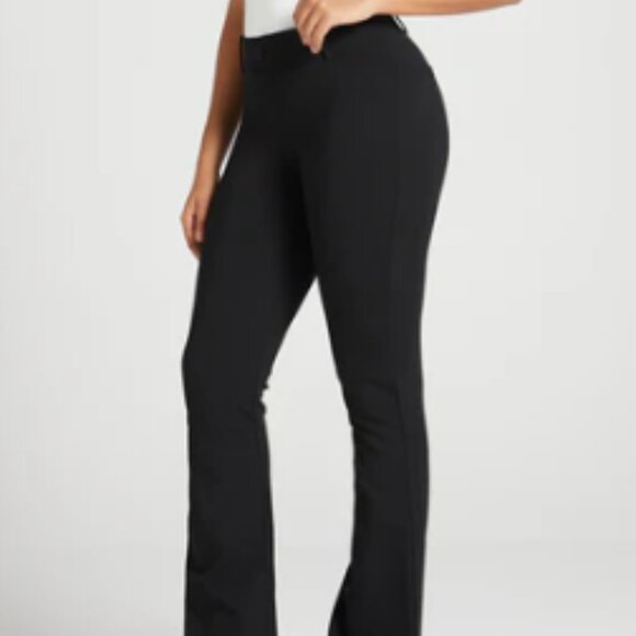 Betabrand Dress Pant Yoga Pants – Bootcut – Black – Size Small Petite (SP) - Picture 1 of 7